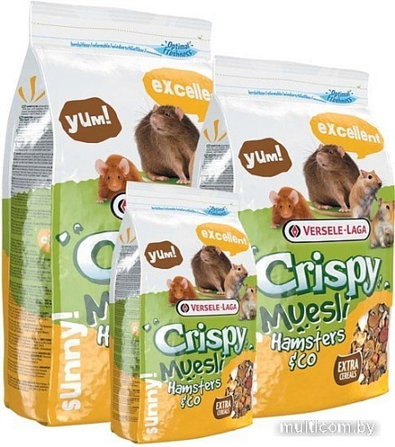 Корм для грызунов Versele Laga Crispy Muesli Hamsters & Co 20 кг