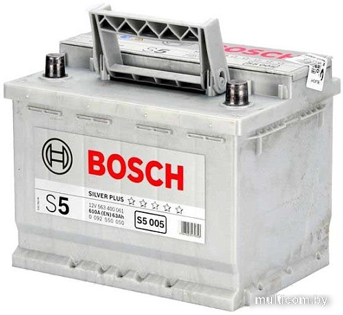 Автомобильный аккумулятор Bosch S5 005 (563400061) 63 А/ч