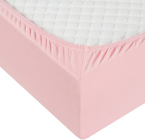 Постельное белье Миланика Розовый 160x200 (трикотаж)