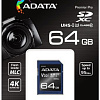 Карта памяти A-Data Premier Pro ASDX64GUI3V30S-R SDXC 64GB