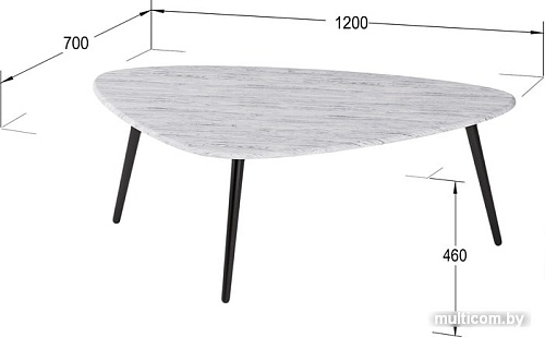 Журнальный столик Калифорния мебель Эланд (дуб грей)