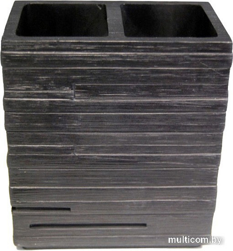 Стакан для зубной щетки и пасты Ridder Brick 22150210 (черный)