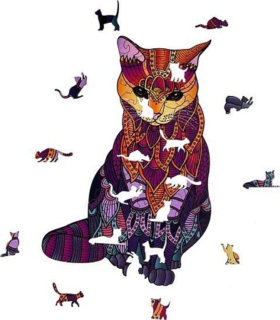 Пазл Dream Woods Кот P-004 (91 эл)