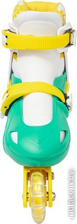 Роликовые коньки Ricos Kudo PW-128 M (р. 35-38, бирюзовый/желтый)