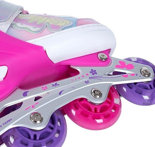 Роликовые коньки Tech Team Greta (р.34-37, розовый)