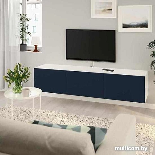 Ikea Бесто 293.306.94 (белый/нотвикен синий)