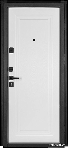 Металлическая дверь Guard MG75 МДФ/МДФ 87х205 левая (серый/белый ясень)