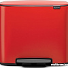 Brabantia Bo Pedal Bin 11л + 23л (пламенно-красный)