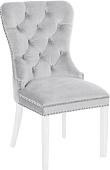 Стул Atreve Carolina (светло-серый BL10/белый)