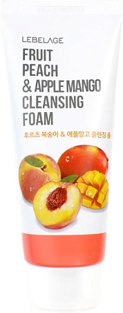 Lebelage Пенка для умывания С экстрактом персика и яблока (100 мл)