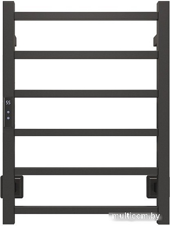 Полотенцесушитель Maxonor PL-TRE02-45-6-7 (черный, подключение слева)