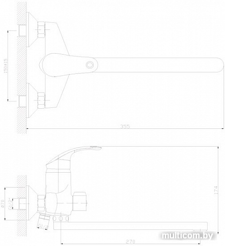 Смеситель Decoroom DR68043