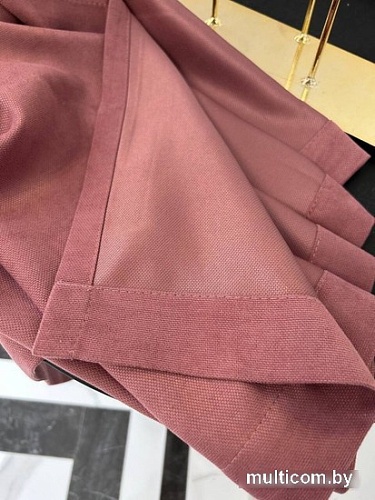 Комплект штор Модный текстиль Канвас 09L 112MTKANVASMO2-11 2.8x3.6 (2шт, розовая пудра/античный)