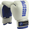 Тренировочные перчатки Rusco Sport 10 oz (белый/синий)