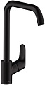 Смеситель Hansgrohe Focus M41 31820670 (черный матовый)