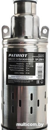 Скважинный насос Patriot SP 2250 S