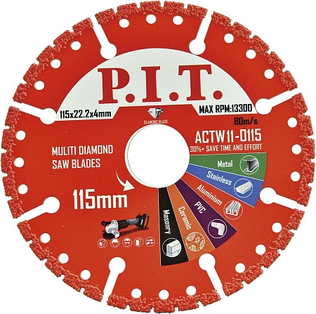 Отрезной диск алмазный P.I.T. ACTW11-0115