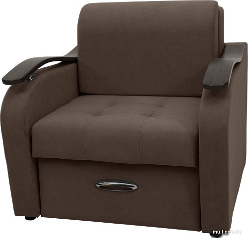Кресло Сириус Лидер-2 НПБ 95x110 (Eva 26 велюр коричневый)