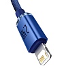 Кабель Baseus Crystal Shine USB Type-A - Lightning (2 м, синий)