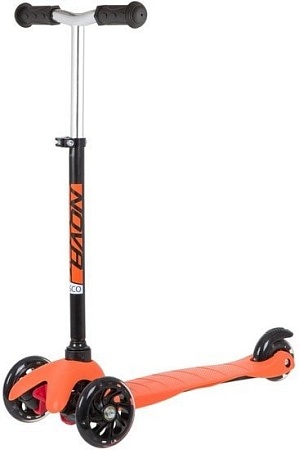 Самокат Novatrack Disco-Kids Basic 120H.DISCOKIDS.BOR20 (черный/оранжевый)