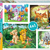 Набор пазлов Step Puzzle Легенды Disney 4 в 1 92319 (184 эл)