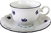 Чашка с блюдцем Thun 1794 Офелия Мелкие синие цветы ОФЛ0035
