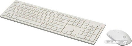 Клавиатура + мышь Oklick 240M (белый)