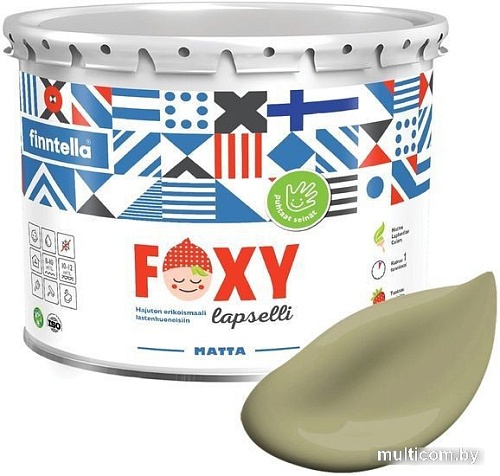 Краска Finntella Foxy Lapselli Matte Pelto F-50-1-3-FL267 2.7 л (зеленый)