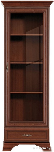 Шкаф-витрина Black Red White Kentaki S320-REG1W1S (каштан)