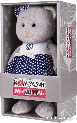 Классическая игрушка Maxitoys Luxury Колбаскин и Мышель в синей юбке MT-MRT062006-25