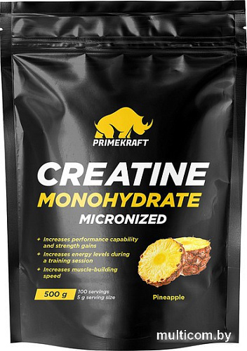 Моногидрат креатина Prime Kraft Monohydrate Micronized (500г, ананас)