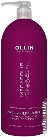 Кондиционер Ollin Professional Megapolis с экстрактом черного риса 1 л