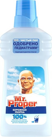 Средство для напольных покрытий Mr. Proper Бережная уборка 0.5 л