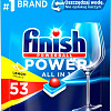 Таблетки для посудомоечной машины Finish All in 1 Powerball Power Лимон (53 шт)