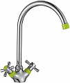 Смеситель Decoroom DR46028 (хром/зеленый)