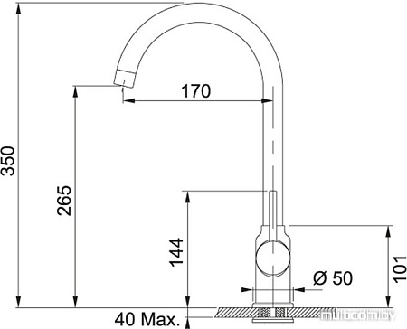 Смеситель Franke Pola (оникс) [115.0298.093]