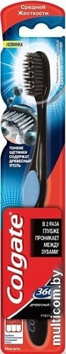 Зубная щетка Colgate 360 Древесный уголь средняя жесткость (1 шт)