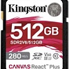 Карта памяти Kingston Canvas React Plus V60 SDXC 512GB