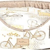Лежак AntePrima Nathalie NAYELBIKE05 (бежевый/принт велосипед)