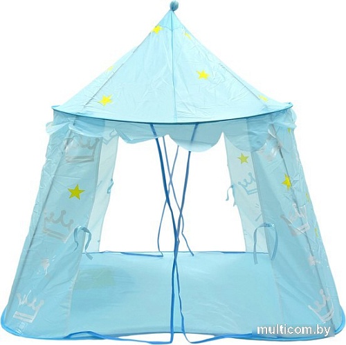 Игровая палатка Sharktoys Шатер корона 15900003 (голубой)