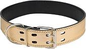 Ошейник Дарэленд простроченный 2х-слойный 45 мм 53-63 см (золотистый)