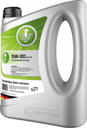 Моторное масло Rektol 5W-30 GM DPF 4л