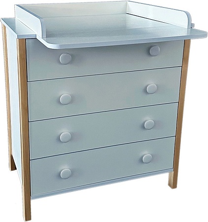 Детский комод Антел Solnyshko ЛДСП 800/4 (белый/бук)