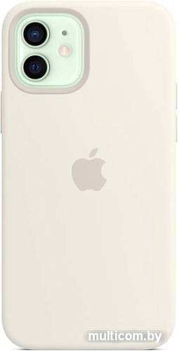 Чехол Apple MagSafe Silicone Case для iPhone 12/12 Pro (белый)