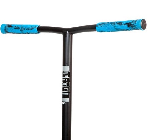 Самокат Novatrack Pixel Pro 105 Graffiti 120A.PIXEL.BL21 (черный/синий)