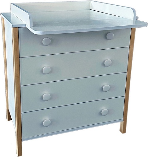 Детский комод Антел Solnyshko ЛДСП 800/4 (белый/бук)