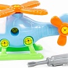 Конструктор Полесье 76663 Вертолет (синий)