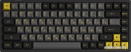 Клавиатура Akko 3084B Plus Black & Gold (Akko Cream Yellow V3)