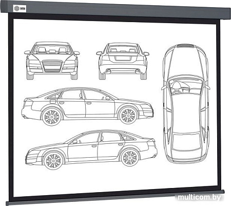 Проекционный экран CACTUS Wallscreen 168x299 CS-PSW-168X299-SG