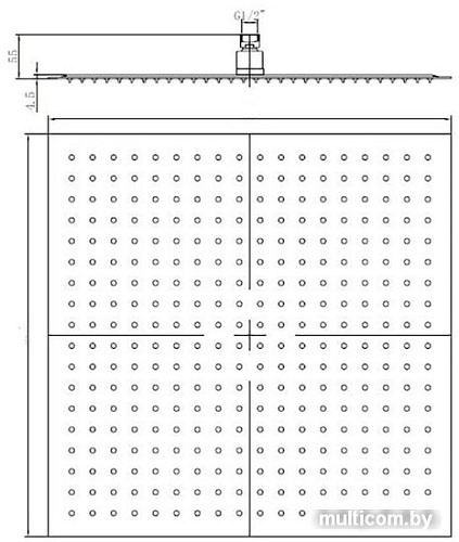 Верхний душ RGW SP-82B 30x30 см